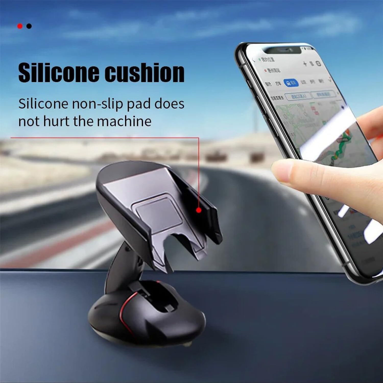 Rotating Car Phone Holder Mouse Shape