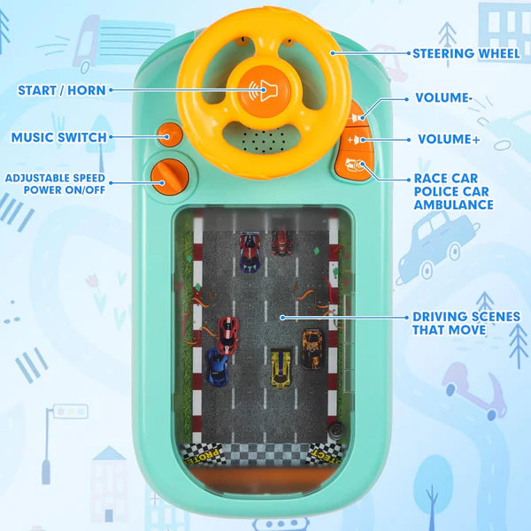 Toddler Simulated Driving Racing Car
